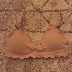 Anthropologie Wireless Bra- Nude XXS